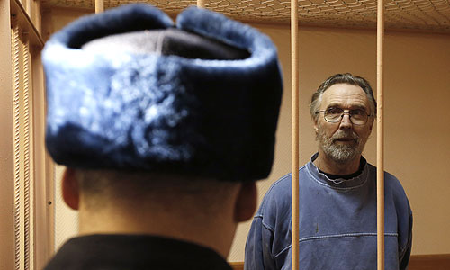 Колин Расселл на заседании Калининского районного суда Санкт-Петербурга, где рассматривается вопрос о продлении ареста активистам Гринпис.