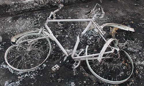 Сломанный велосипед в Алеппо.