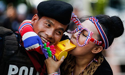 Антиправительственные протесты в Тайланде.