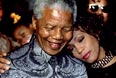 Нельсон Мандела и Уитни Хьюстон. 1994 год.