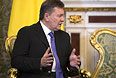 Президент Украины Виктор Янукович во время встречи в Кремле.