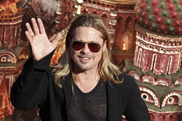 Брэд Питт на 35-м Московском кинофестивале.