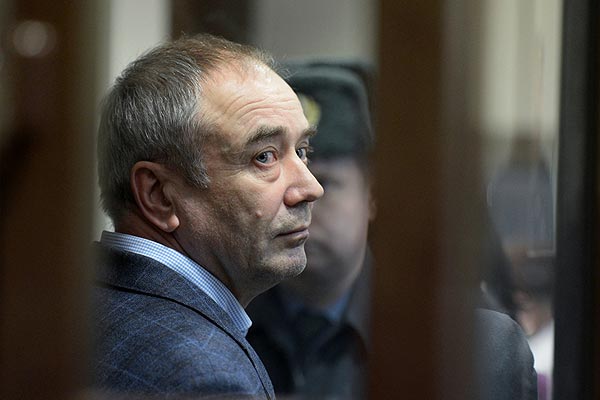 Бизнесмен Павел Сопот, обвиняемый в подстрекательстве к нападению на журналиста "Новой газеты" Игоря Домникова, на заседании Люблинского суда Москвы. Суд 20 декабря приговорил Павла Сопота к 7 годам лишения свободы.