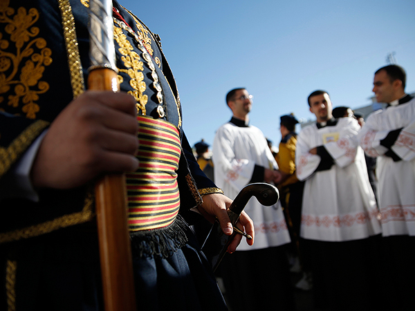Перед началом торжетсва в Вифлееме.