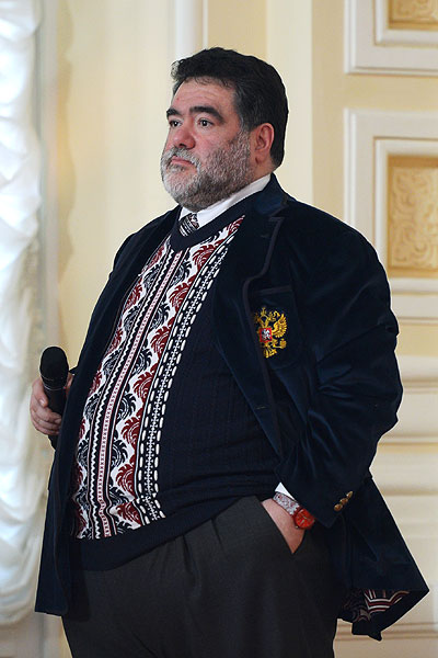 Основатель и председатель наблюдательного совета группы компаний Bosco di Ciliegi Михаил Куснирович на презентации формы олимпийской и паралимпийской команд России в демонстрационном зале ГУМа.