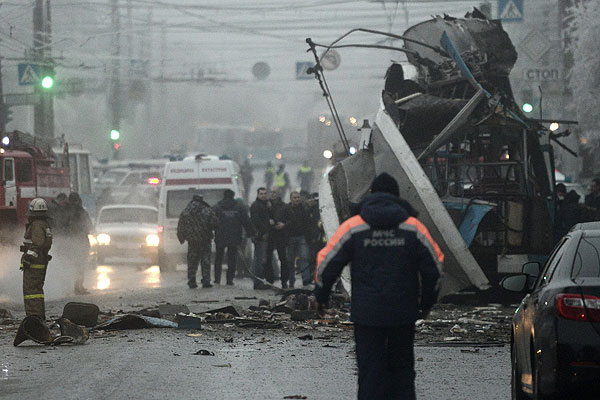 В волгоградском троллейбусе взорвалось заложенное взрывное устройство.