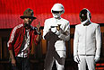 Хип-хоп продюсер Фаррелл Уильямс и участники группы Daft Punk.