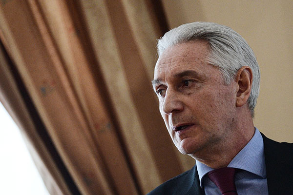 Главный тренер сборной России по хоккею Зинэтула Билялетдинов на заседании Исполкома Федерации хоккея России.