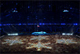 Артисты во время театрализованного представления на церемонии открытия XI зимних Паралимпийских игр в Сочи.