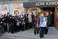 Церемония прощания с актером в Доме кино союза кинематографистов в Москве.