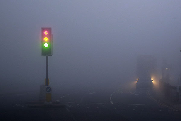 13 марта в Лондоне стоял густой туман.