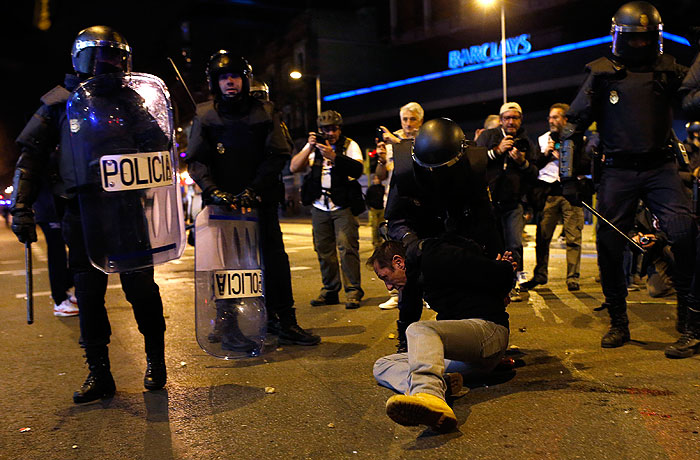 В Мадриде на акции протеста пострадали около 90 человек