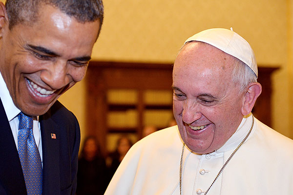 Президент США Барак Обама назвал себя большим поклонником папы римского.