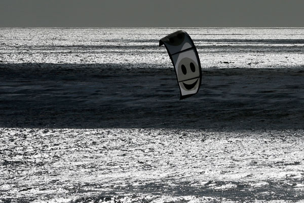 Кайтбордер в Калифорнии.