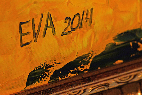 Фрагмент картины фигурантки дела "Оборонсервиса" Евгении Васильевой, представленной на персональной выставке "Цветы из неволи" в галерее "Экспо-88".