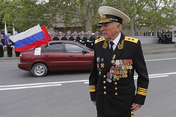 Ветеран и участник парада в Севастополе.