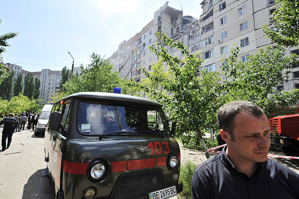 Последствия взрыва.