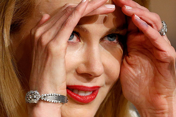 Николь Кидман во время пресс-конференции, посвященной фильму "Принцесса Монако" режиссера Оливье Даана.