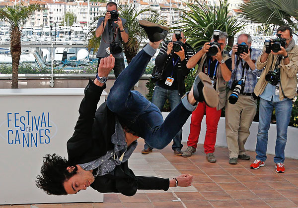 Актер Рачид Юсеф во время фотоколла к фильму "Джеронимо".