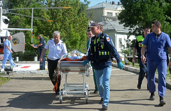 Пострадавшие доставлены в НИИ скорой помощи им. Н. В. Склифосовского.
