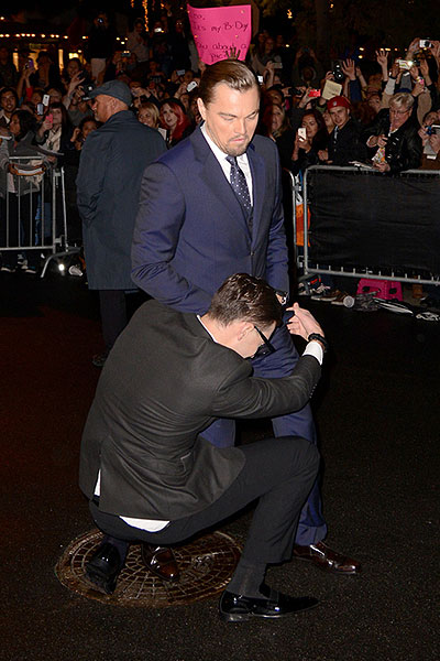 Кинофестиваль в Санта-Барбаре. Виталий Седюк захватил "нижнюю часть" артиста Леонардо ДиКаприо.