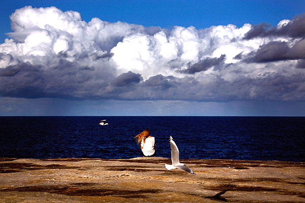 На сиднейском пляже.