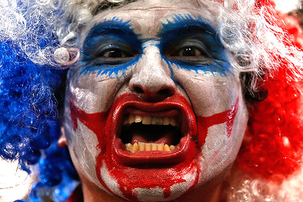 Очень страшный чилийский Джокер.