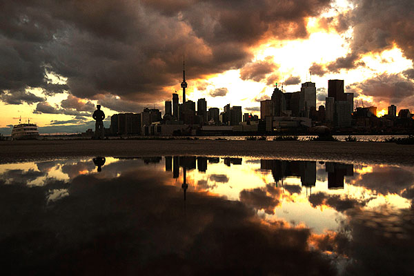 Дождливый день в Торонто.