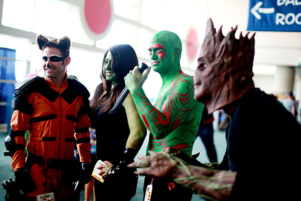 Персонажи из "Стражей Галактики".