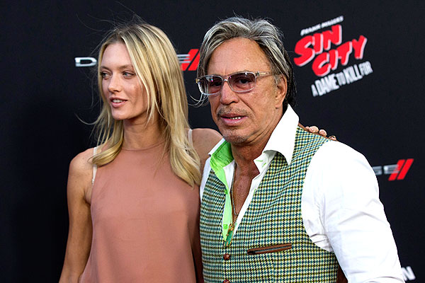 Микки Рурк и Анастасия Макаренко.