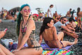На пляже международного музыкального фестиваля "КаZaнтип-2014"