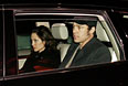 Брэд Питт и Анджелина Джоли приехали в Давос на международный экономический форум. Январь 2006