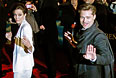 Брэд Питт и Анджелина Джоли на немецкой премьере фильма "Загадочная история Бенджамина Баттона". Январь 2009