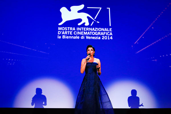 Итальянская актриса Луиза Раньери на церемонии открытия 71-го кинофестиваля в Венеции.