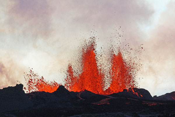 Извержение вулкана Бардарбунга.