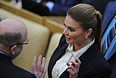 Алина Кабаева на пленарном заседании Госдумы.