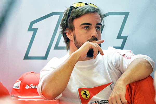 Пилот Ferrari Фернандо Алонсо.