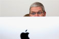 Тим Кук на презентации новинок от Apple.