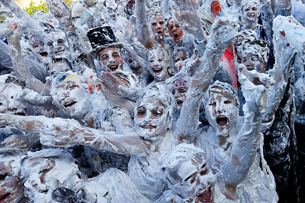 Посвящение в студенты шотландских первокурсников.