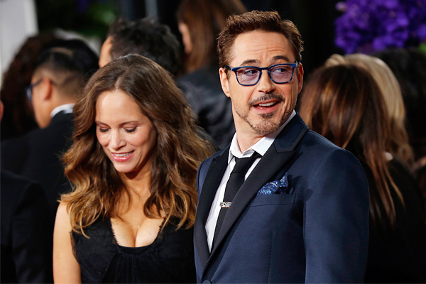 Актер Роберт Дауни-младший с супругой Сьюзан Дауни