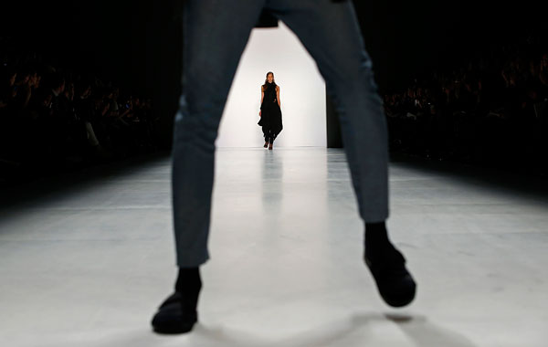 Во время показа в рамках недели моды в Берлине