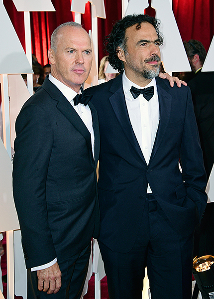 Режиссер оскароносного "Бердмэна "Алехандро Гонсалес Иньярриту и актер Майкл Китон