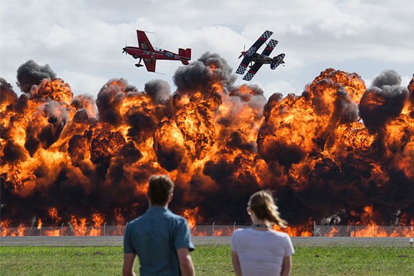 Посетители Международного авиашоу "Авалон"