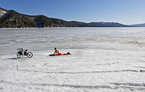 Берег реки Енисей