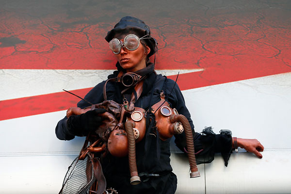 Сторонница запрета фрекинга (метод добычи газа путем разрыва гидравлического пласта) в центре Лондона