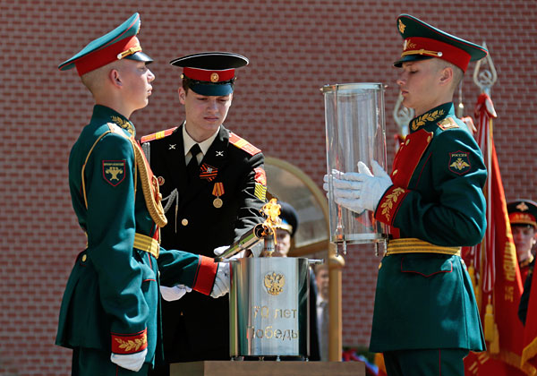 Военнослужащие 154-го отдельного комендантского Преображенского полка