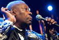 Би Би Кинг во время выступления на знаменитом джазовом фестивале в Монтре, июль 2009 год
