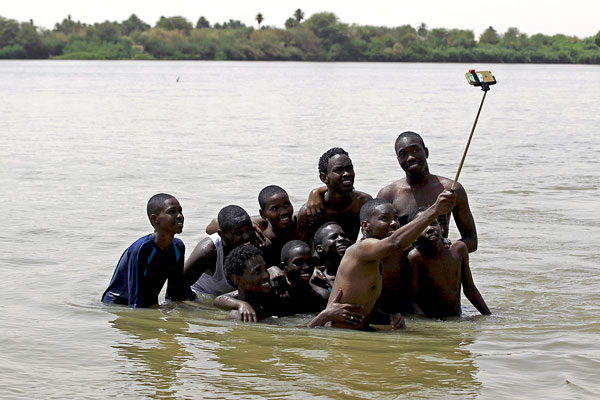 Селфи в Ниле. Судан.