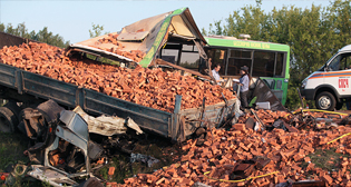 ДТП с автобусом в Омской области