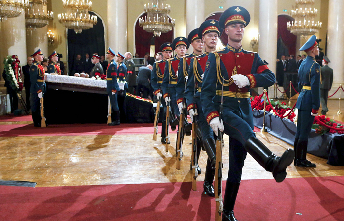 На церемонии прощания с политиком Евгением Примаковым